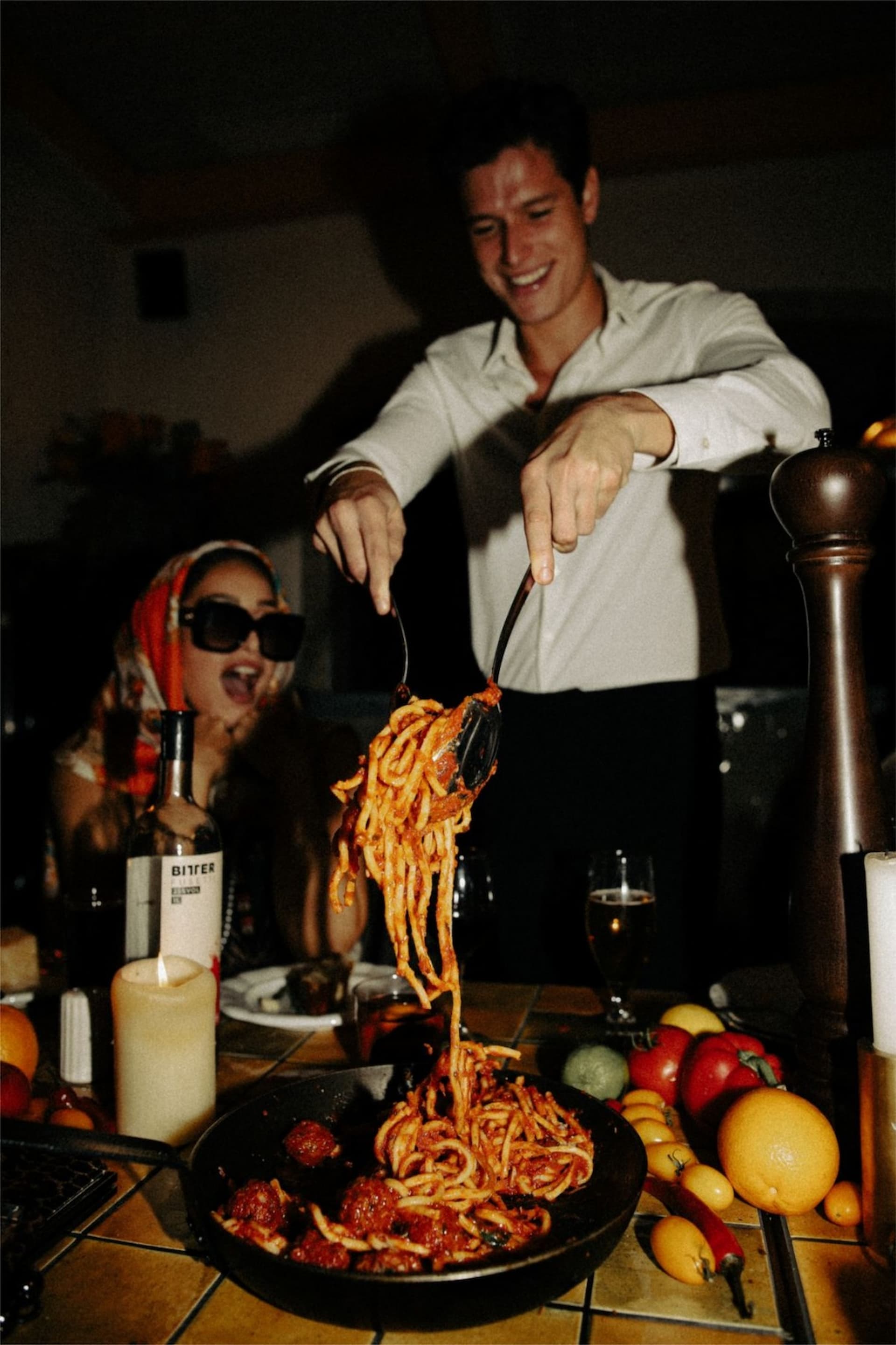 Twistez vos fourchettes et plongez dans l'âme de l'Italie - Plat gastronomique préparé par un chef à domicile